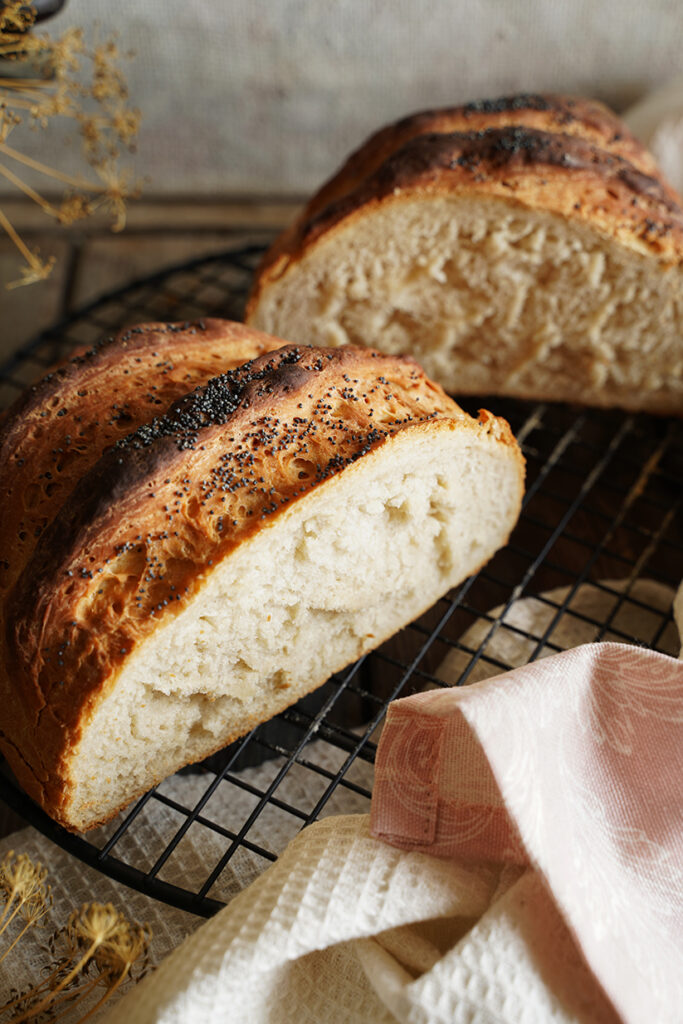 prosty chleb pszenno - żytni