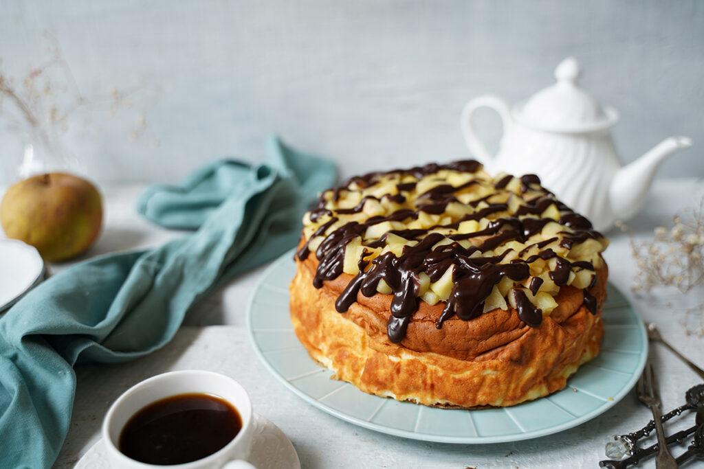 skyrnik z jabłkami i czekoladą 