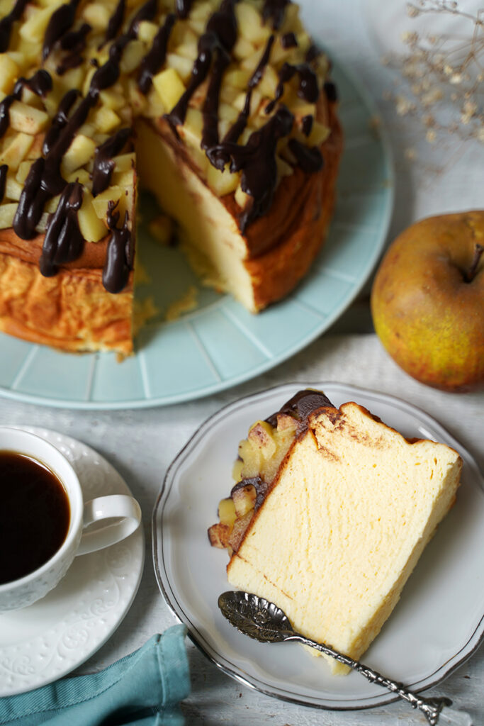 skyrnik z jabłkami i czekoladą 