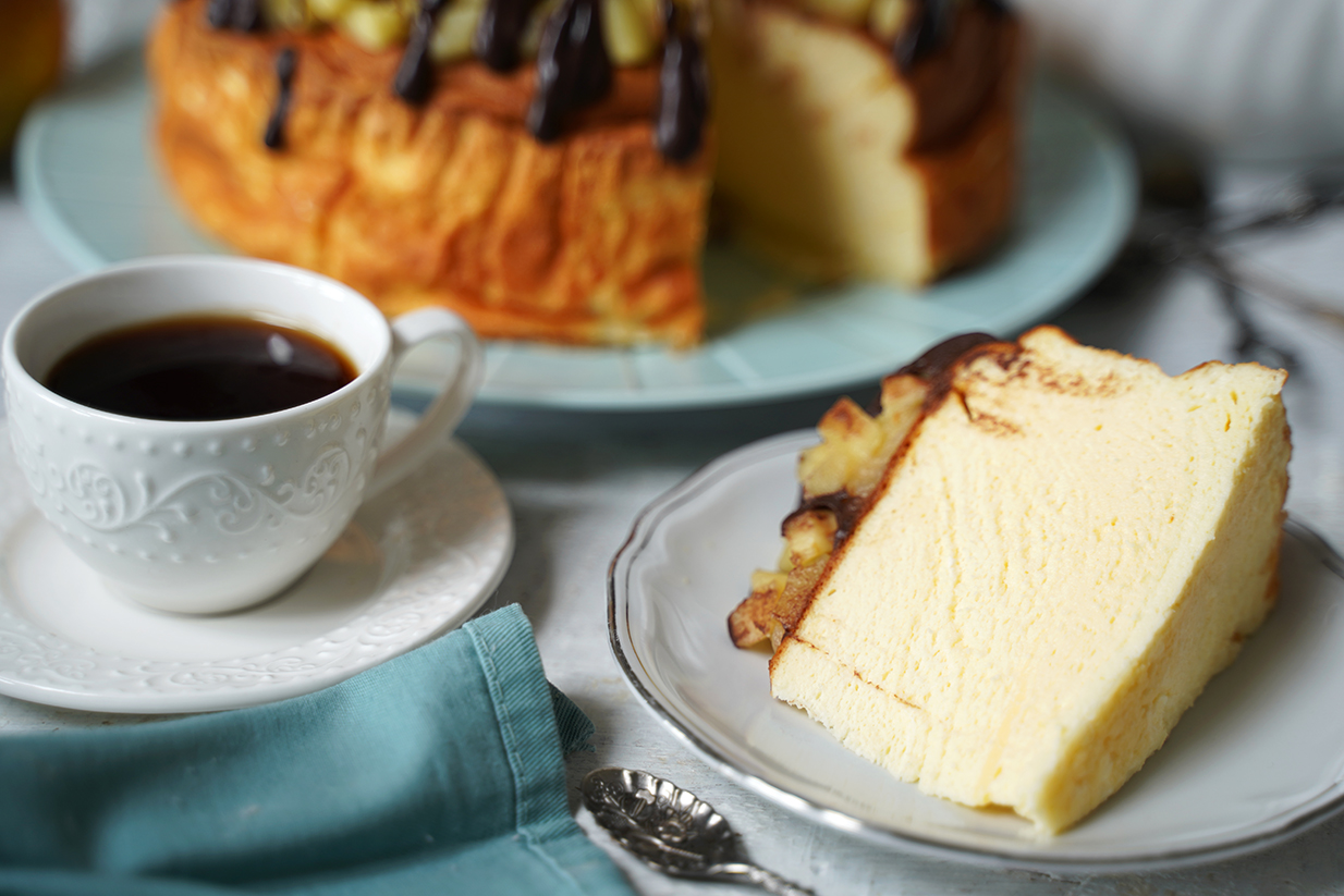 skyrnik z jabłkami i czekoladą