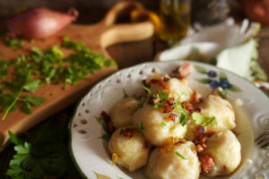 kluski ruskie ("pierogi" na skróty)