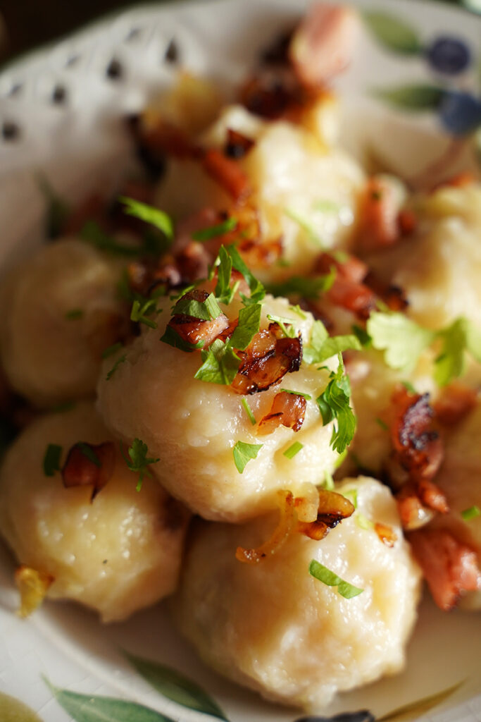 kluski ruskie ("pierogi" na skróty