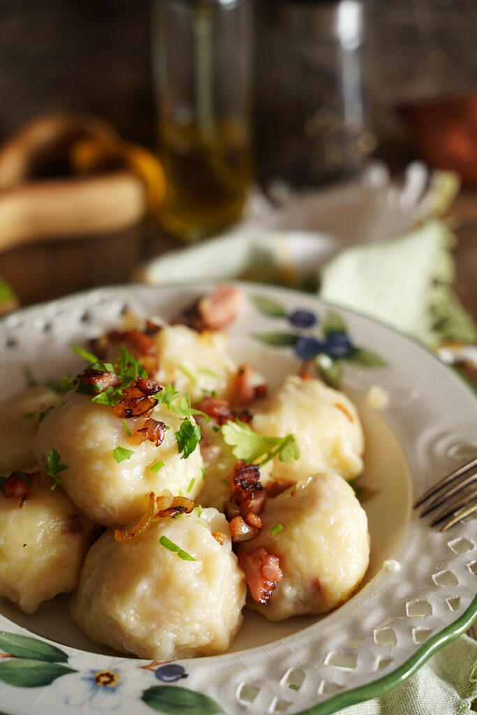 kluski ruskie ("pierogi" na skróty)